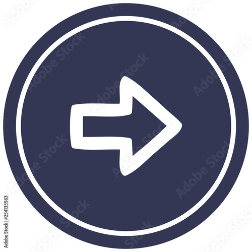 direction arrow circular icon