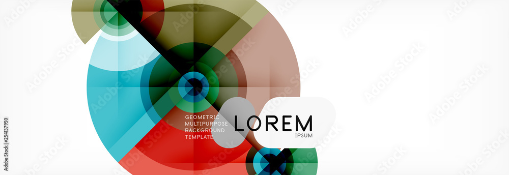 Round circles and triangles abstract background Round circles and triangles abstract background