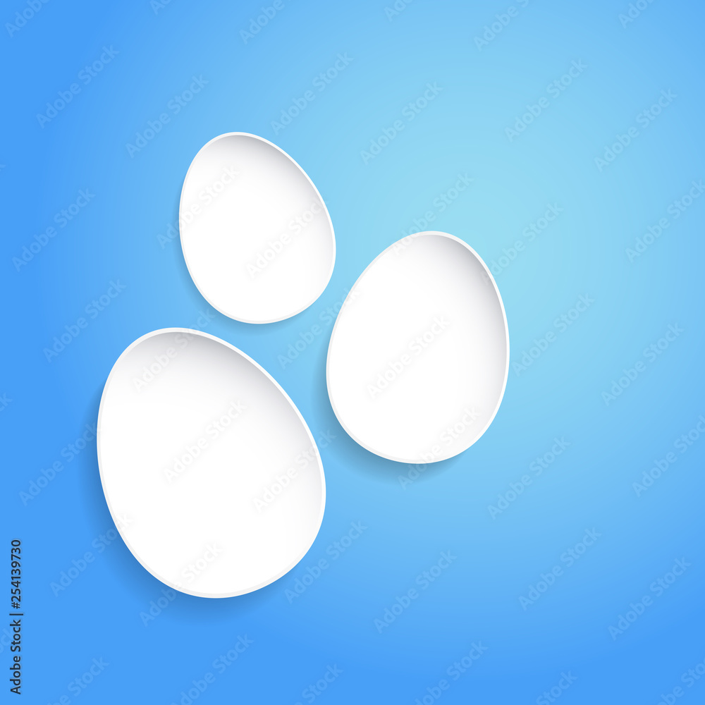 Abstract easter eggs on blue background. Concept card. Abstract easter eggs on blue background. Concept card.