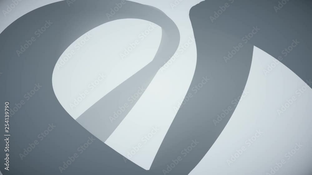 Abstract background with animated twisted shape. Animation of seamless loop. Abstract background with animated twisted shape. Animation of seamless loop.