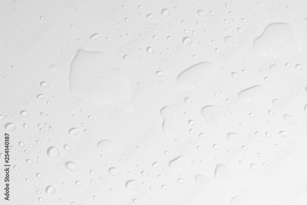 Water spill on white background Water spill on white background