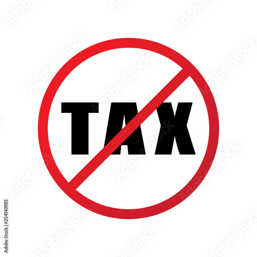 No tax sign