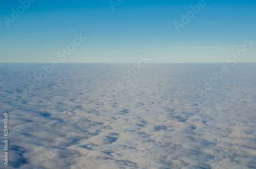 Sky from the window of airplane © iloli