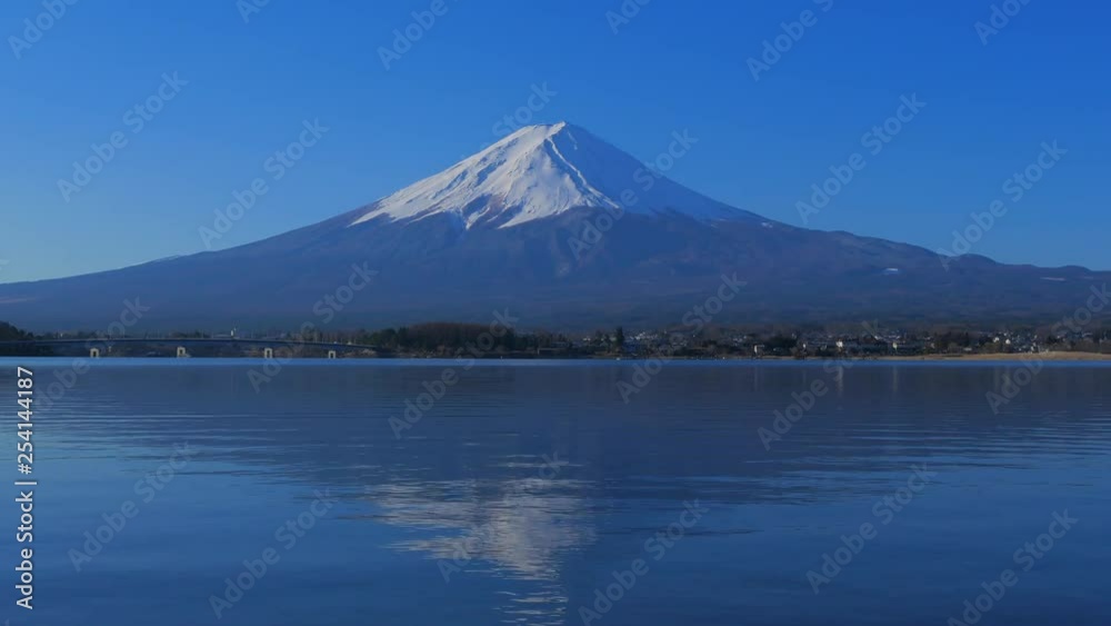 Mt.Fuji with blue sky from Lake Kawaguchi Japan 03/09/2019 Mt.Fuji with blue sky from Lake Kawaguchi Japan 03/09/2019
