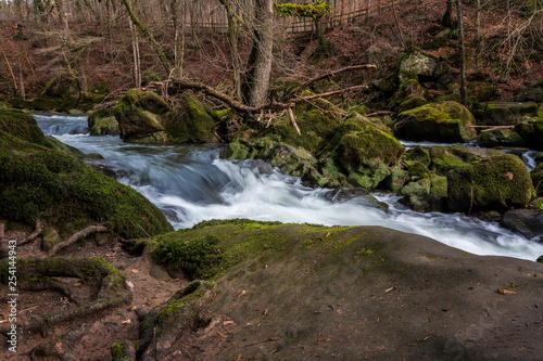 German-Luxembourg Nature Park  Irrel waterfalls.