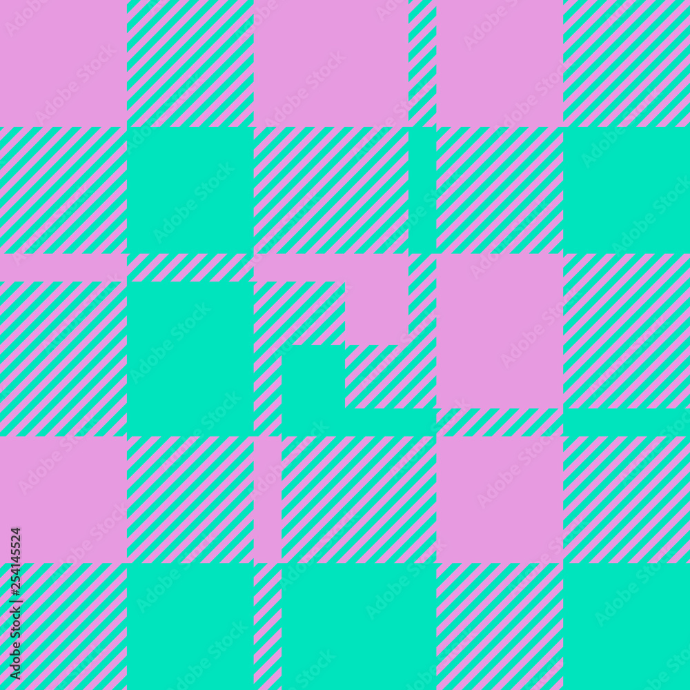 Plaid or tartan vector is background or texture in many color Plaid or tartan vector is background or texture in many color