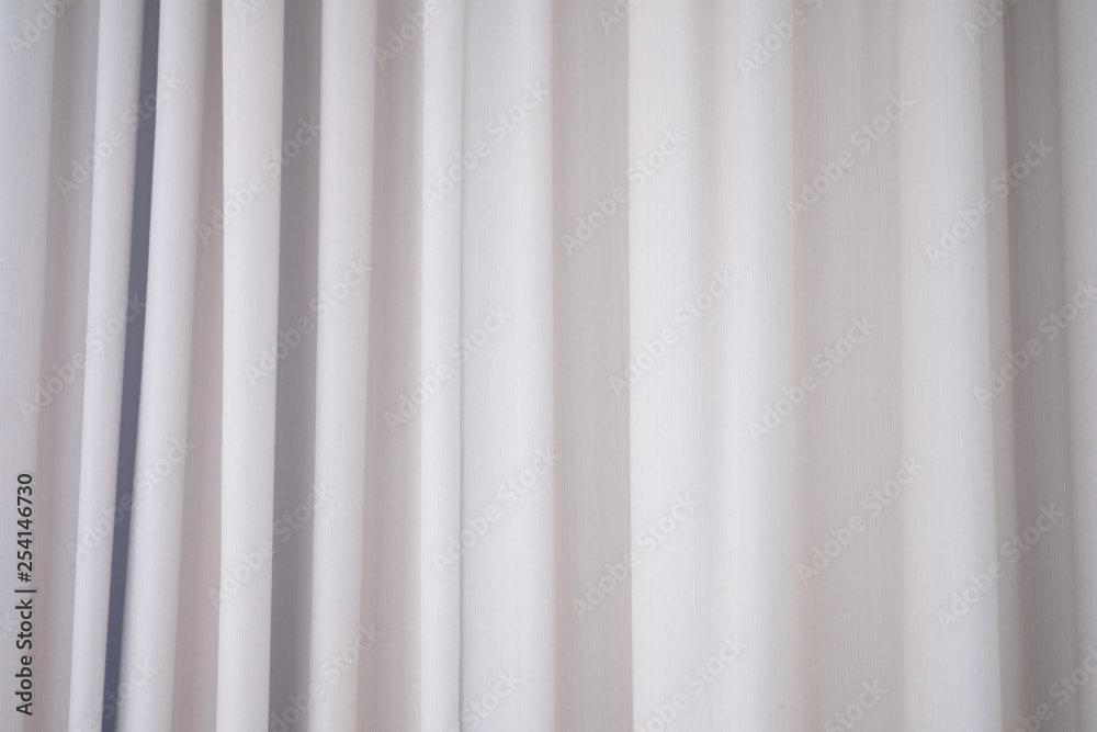 White curtain on the window White curtain on the window