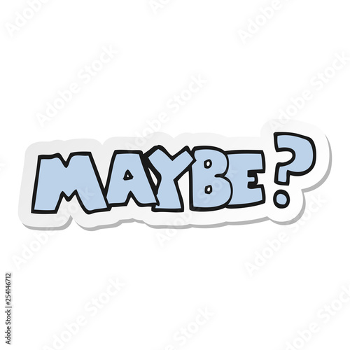 sticker of a maybe cartoon symbol