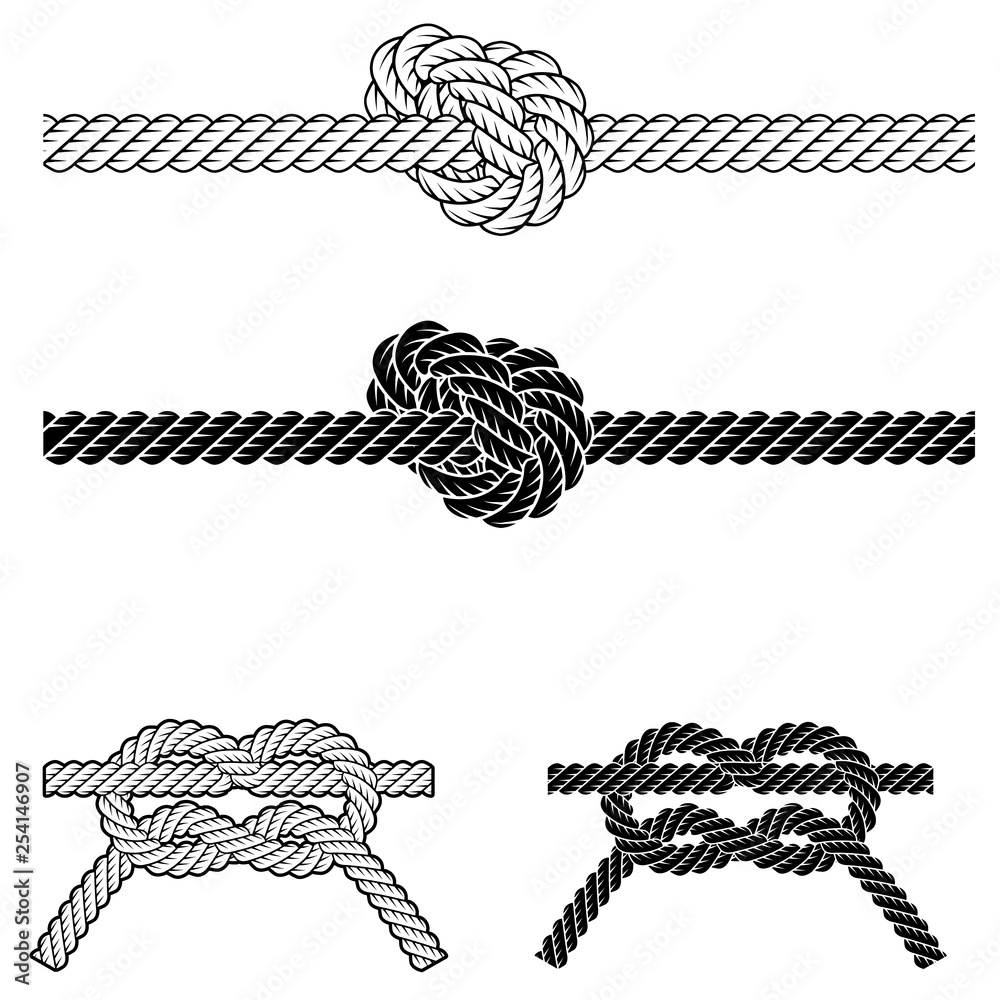 Vintage Rope Border Frame in Vector Stock Vector | Adobe Stock
