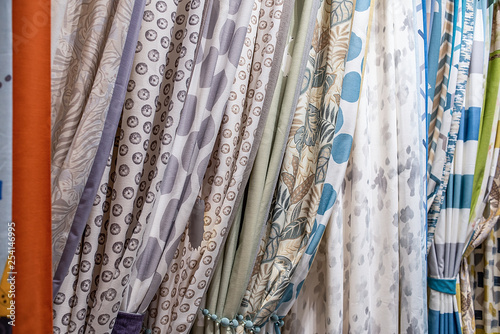 Flower fabric for home decoration interior soft fabric market © Lili.Q