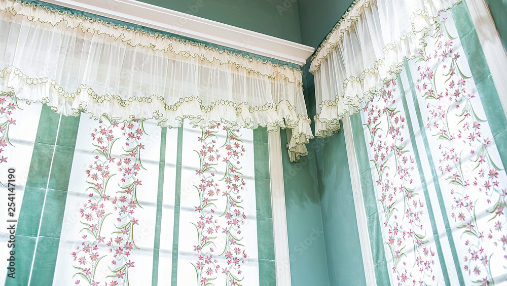 Home decoration interior soft design beautiful embroidery curtains Home decoration interior soft design beautiful embroidery curtains