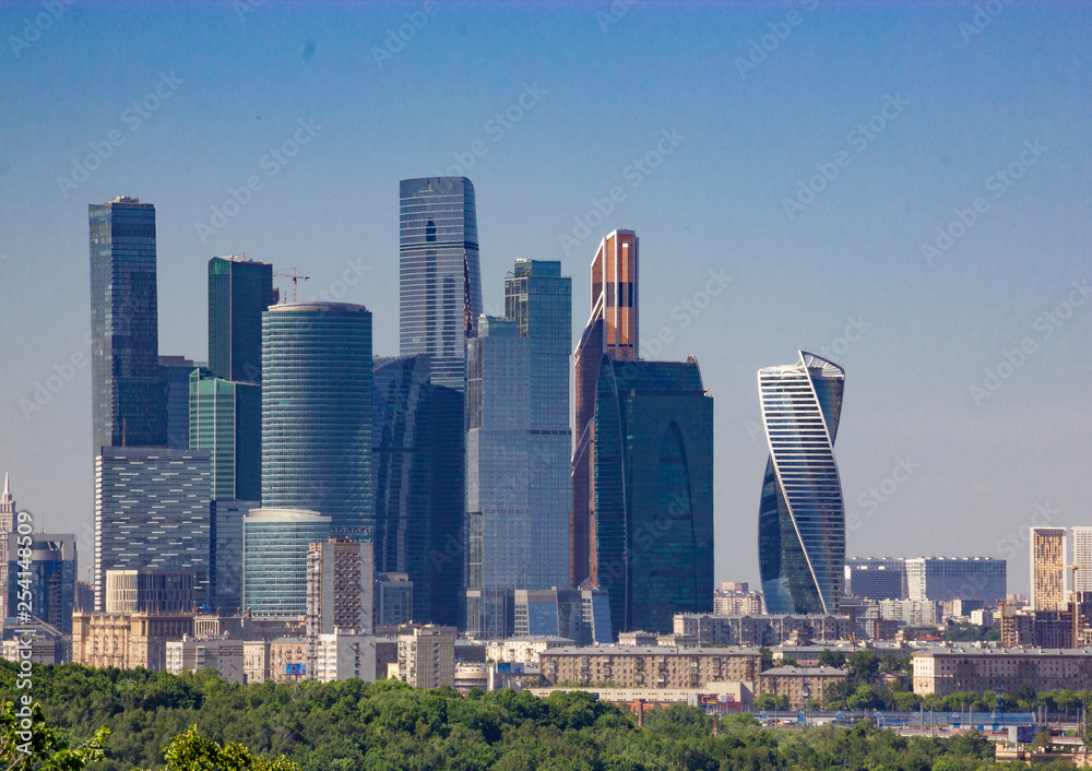 Obraz premium Moscow City - Moscow International Business Center Russia