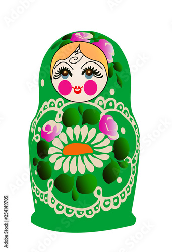 matrioshka over white