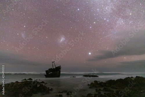 Meisho Maru Shipwreck along the Agulhas Coast at the Southern Most tip of Africa and South Africa photo