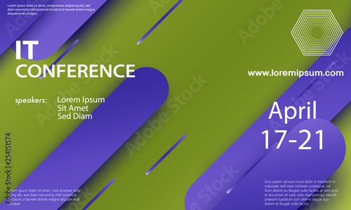 Conference announcement design template