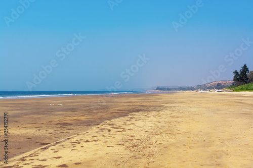 A view of the beach of India Ashvem.
