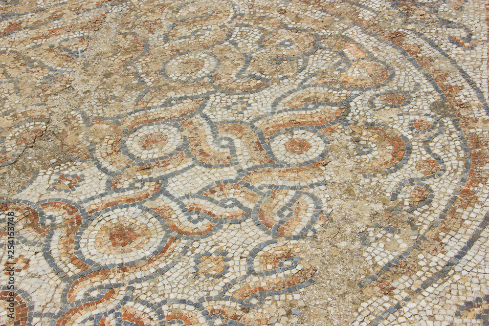 Archaeology, ancient Greek mosaic background