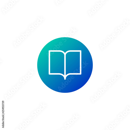 Book line icon, outline vec...
