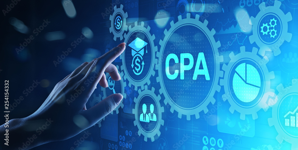 CPA Certified Public Accountant Audit Business concept on virtual screen. CPA Certified Public Accountant Audit Business concept on virtual screen.