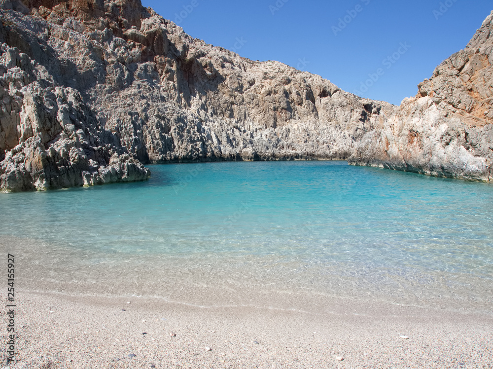 Greece Crete island Seitan limania beach Greece Crete island Seitan limania beach