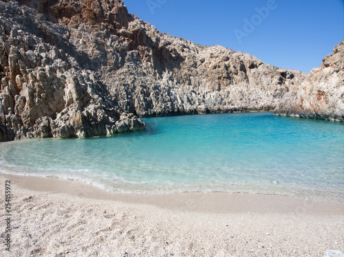 Fototapeta Naklejka Na Ścianę i Meble -  Greece Crete island Seitan limania beach