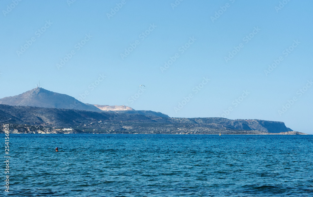 Greece Crete island Almirida beach