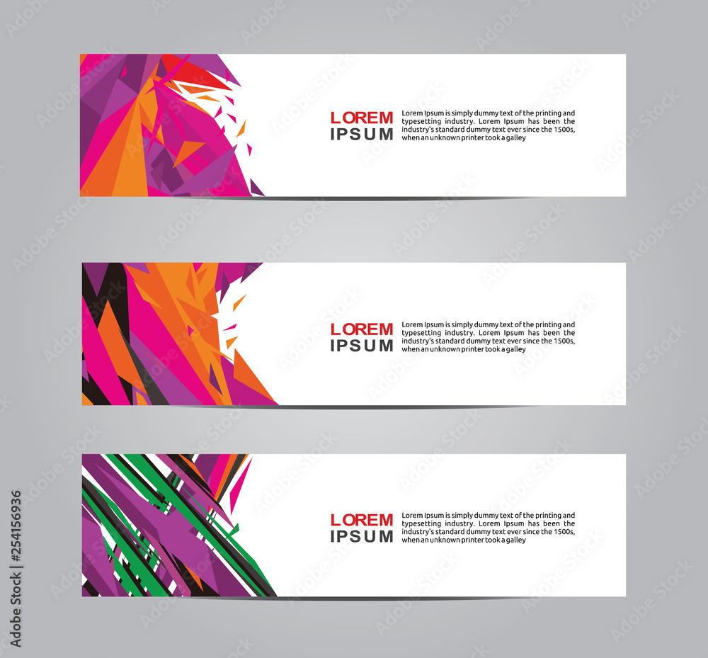 Naklejka premium Banner background. web banner business template. modern design