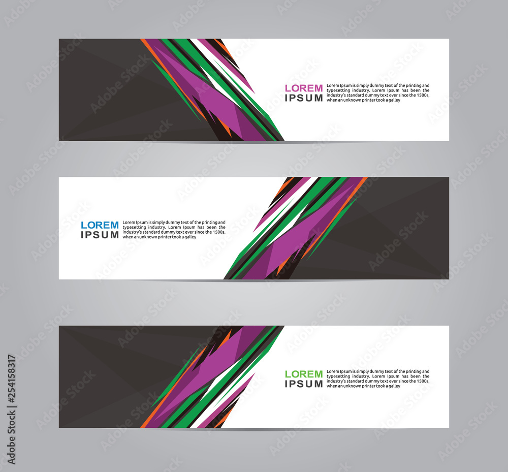 Fototapeta premium Banner background. web banner business template. modern design