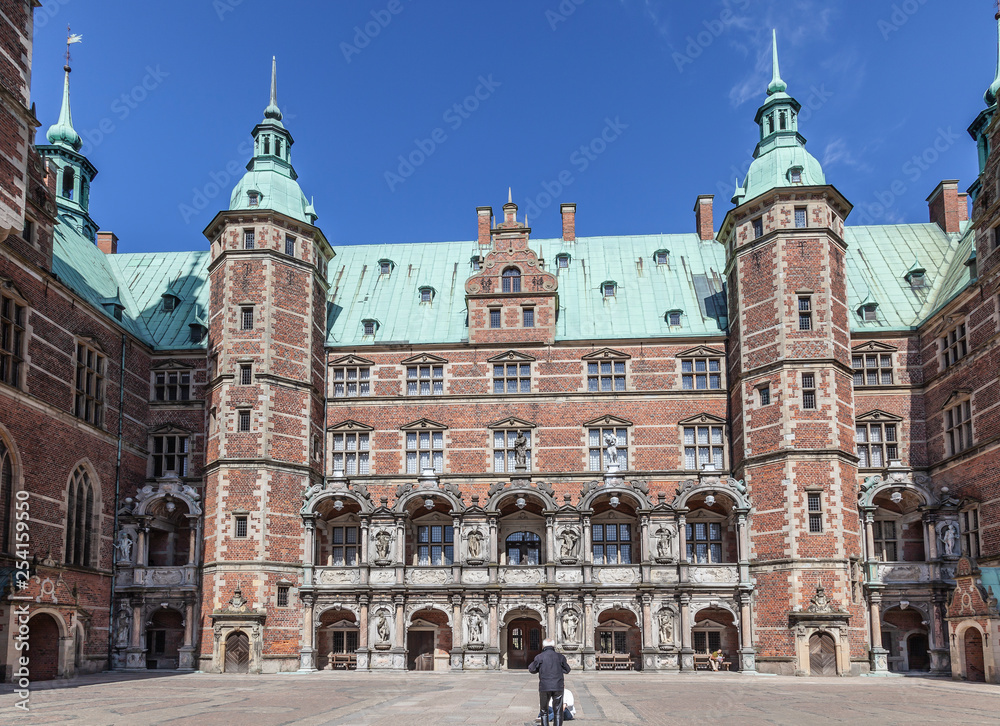 Denmark. Frederiksborg Castle in the city of Hillerod Denmark. Frederiksborg Castle in the city of Hillerod