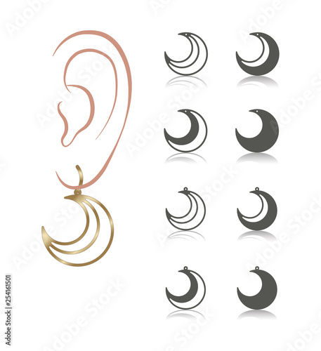 set of earrings