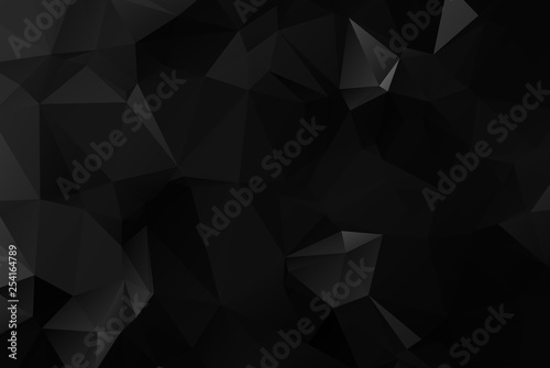 Dark polygonal illustration, which consist of triangles. Geometric background in Origami style with gradient. Triangular design for your business.