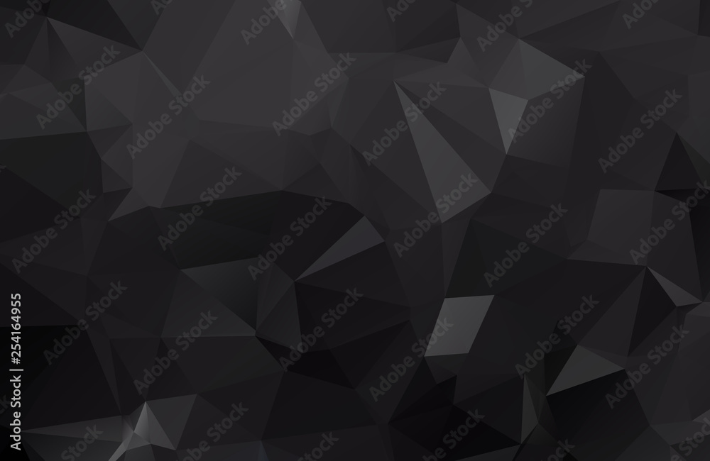 Dark Black polygonal illustration, which consist of triangles. Geometric background in Origami style with gradient. Triangular design for your business. Dark Black polygonal illustration, which consist of triangles. Geometric background in Origami style with gradient. Triangular design for your business.