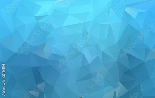 Dark BLUE vector polygonal pattern. Brand-new colored illustration in blurry style with gradient. Brand-new style for your business design.