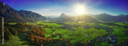 Tyrol tirol ebbs pano panorama sun sonne green