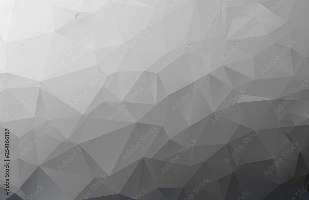 Gray Polygonal Mosaic Paper Background, Vector illustration