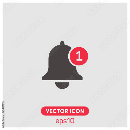 Notification bell icon for incoming inbox message. Perfect notification bell icon vector. Ui/Ux. Premium quality.