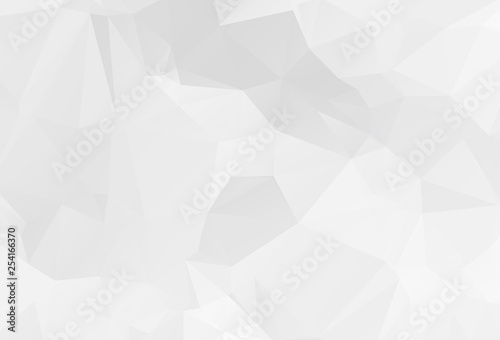Gray geometric rumpled triangular low poly origami style gradient illustration graphic background. Vector polygonal design for your business.