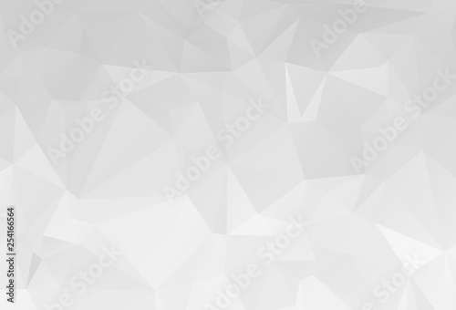 Gray White geometric rumpled triangular low poly origami style gradient illustration graphic background. Vector polygonal design for your business. © ImagineWorld