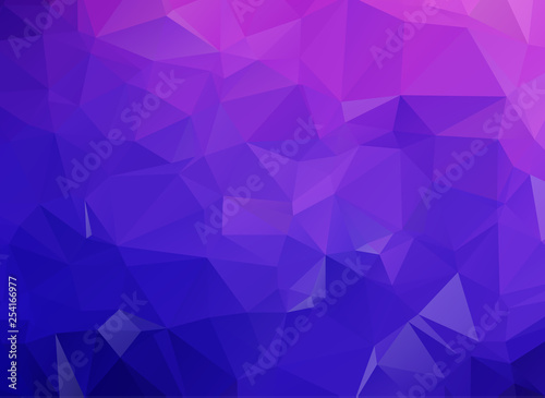 Blue Purple geometric rumpled triangular low poly origami style gradient illustration graphic background. Vector polygonal design for your business.