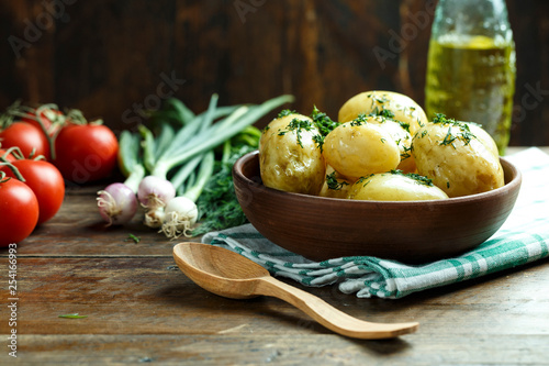 potatoes and vegetables dinner