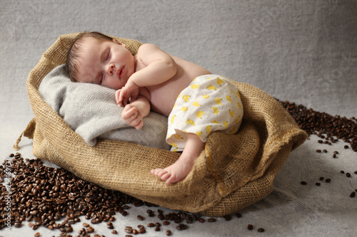 new born baby shooting, girl, 2 months old