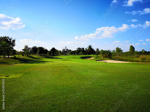 Golf course landscape