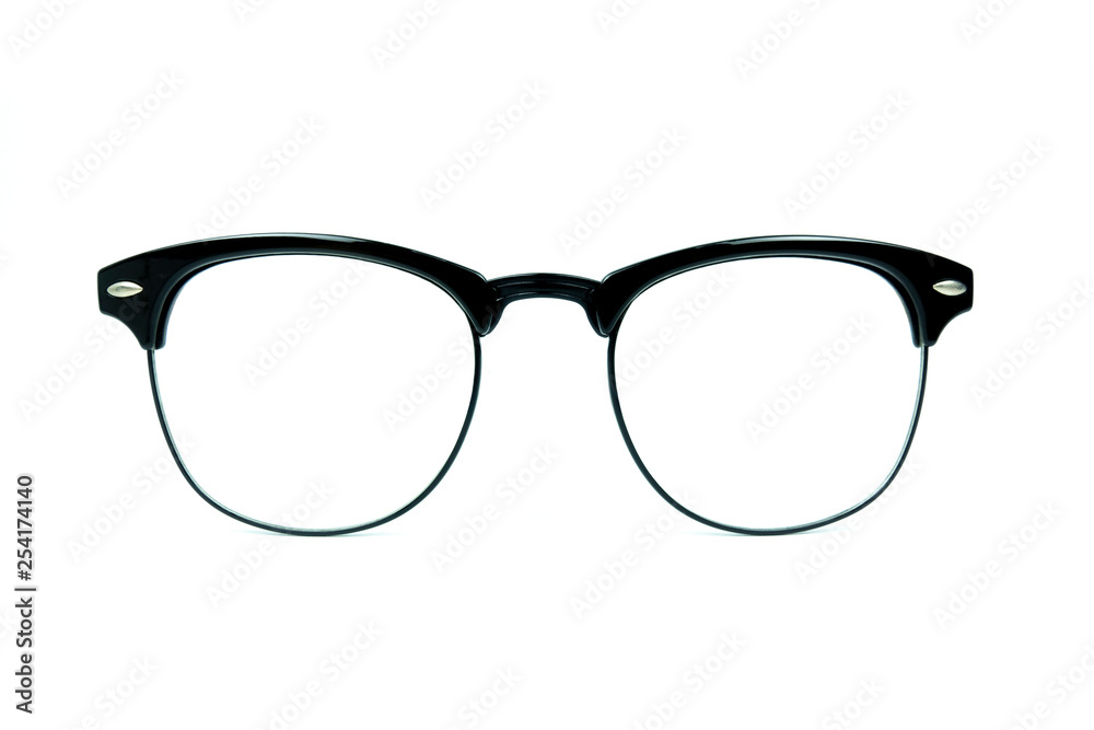 Eye frame glasses isolated on white background Eye frame glasses isolated on white background