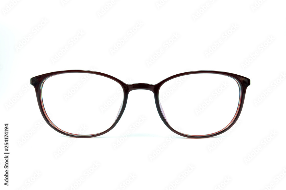 Eye frame glasses isolated on white background Eye frame glasses isolated on white background