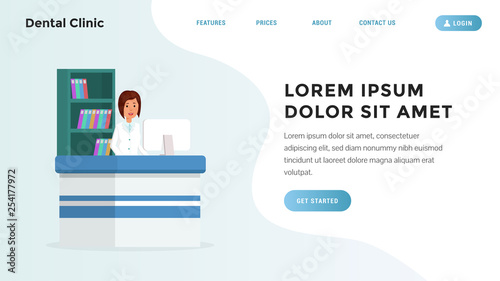 Hospital website concept
