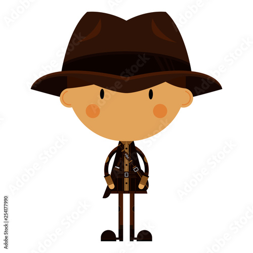 Cute Cartoon Adventurer