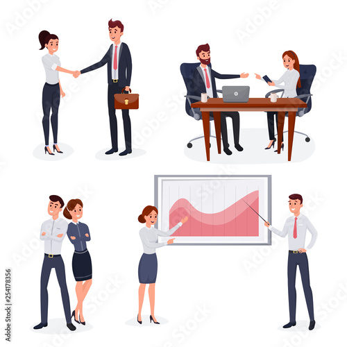 Business people set