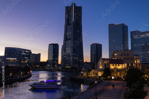 横浜 みなとみらいの夜景