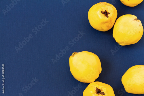 ripe quince on the table