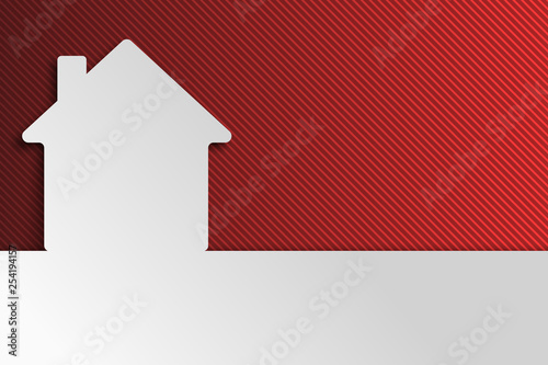 House applique background. Vector illustration
